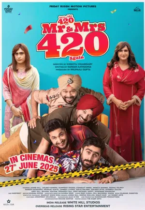 Mr & Mrs 420 Again 2025 Punjabi Movie Poster