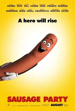 Sausage Party 2016 Hindi Dual Audio Movie Poster