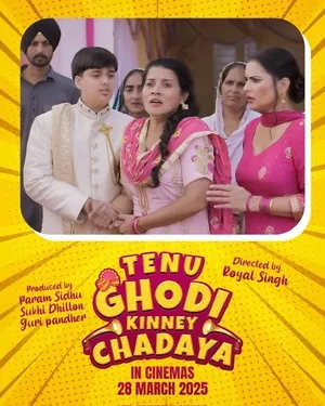 Tenu Ghodi Kinney Chadaya 2025 Punjabi Movie Poster