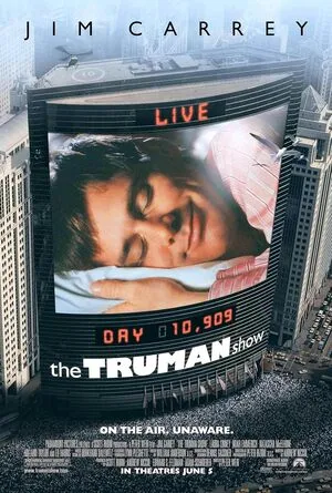 The Truman Show 1998 Hindi Dual Audio Movie Poster