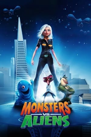 Monsters vs. Aliens (2009) Dual Audio Hindi Full Movie - 870MB Movie Poster